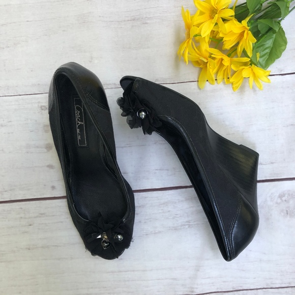 Coach Tamalia Wedge Peep Toe Shoe - Picture 1 of 8
